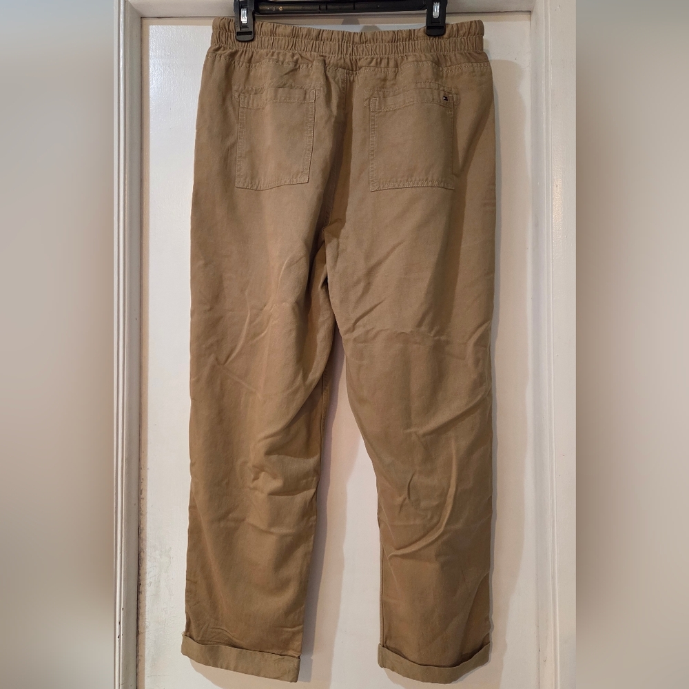 Tommy Hilfiger Women's Khaki Pull On Twill Pants, Size M - Picture 7 of 9